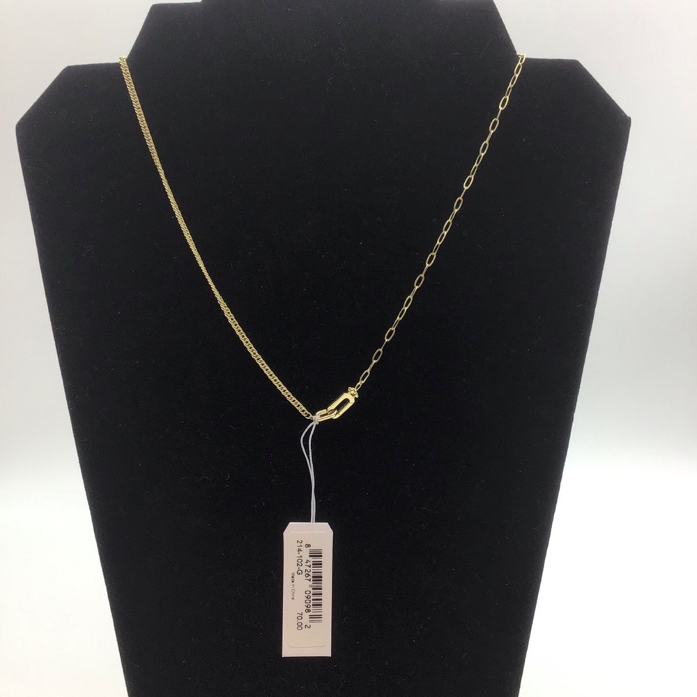 Gorjana 18K Gold Plated Dylan Link Dual Chain Necklace - Picture 5 of 7